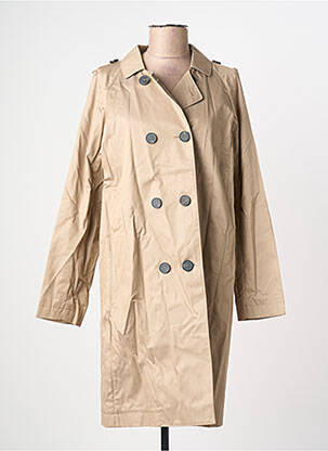 Trench țesătură poplin fără glugă bej TOMMY HILFIGER femeie