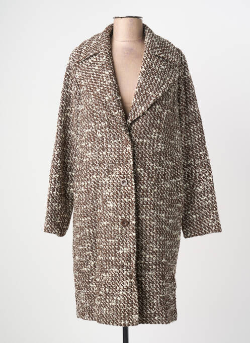 Palton lung maro LINEA TESINI femeie