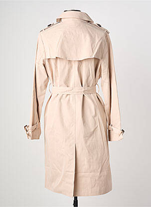 Trench țesătură poplin fără glugă bej CISSY & CO femeie