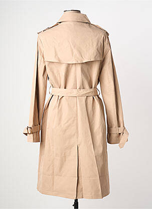 Trench țesătură poplin fără glugă bej închis CISSY & CO femeie