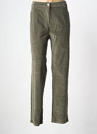 Pantalon drept elasticitate mărime normală verde DAMART femme