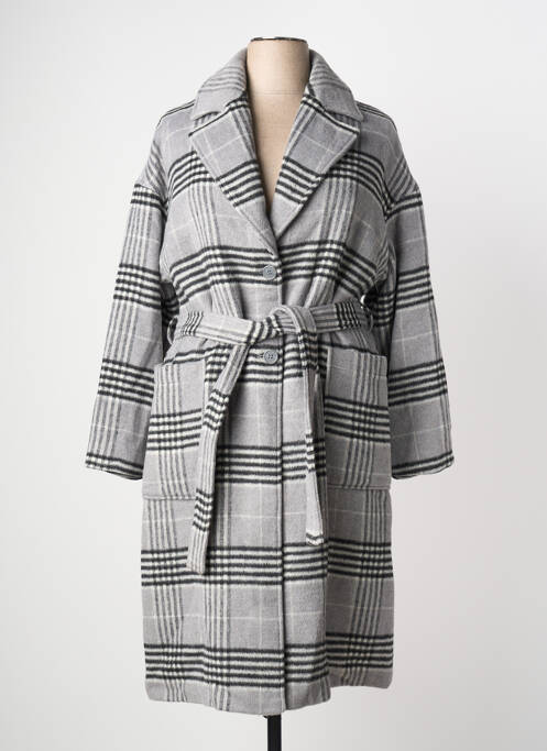 Palton lung croială cambrată fără glugă gri HEINE femme