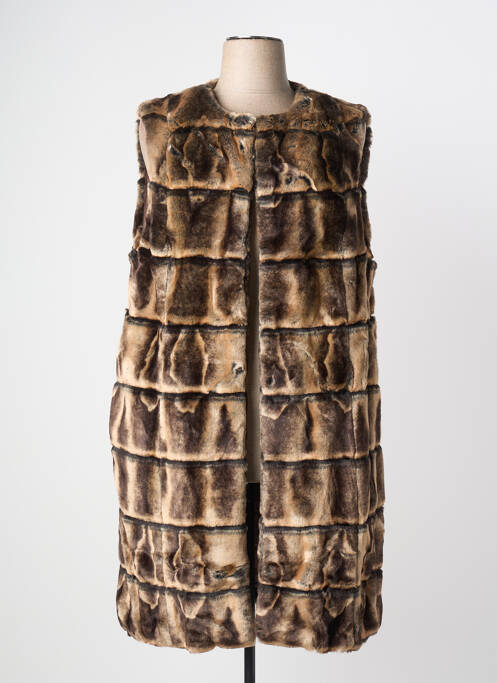 Palton lung croială cambrată fără glugă maro HEINE femme