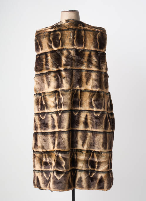 Palton lung croială cambrată fără glugă maro HEINE femme