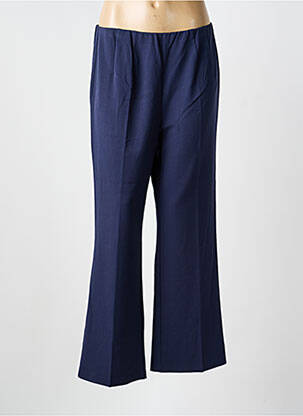 Pantalon evazat talie elastică talie înaltă albastru DAMART femeie