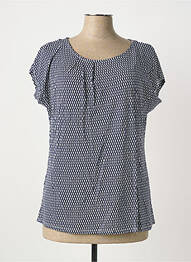 Tricou croială dreaptă mâneci scurte albastru SHEEGO femme