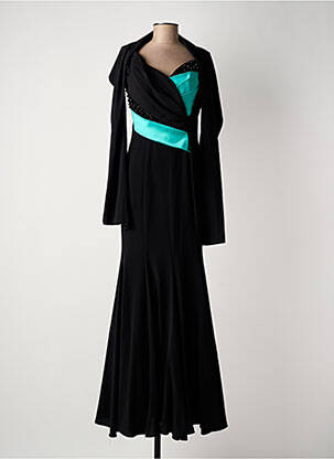 Rochie lungă țesătură crep fără mâneci negru MUSANI MILANO femeie
