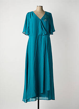 Rochie lungă mâneci scurte mâneci scurte verde SHEEGO femeie