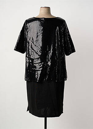 Rochie midi mâneci scurte mâneci scurte negru SHEEGO femeie
