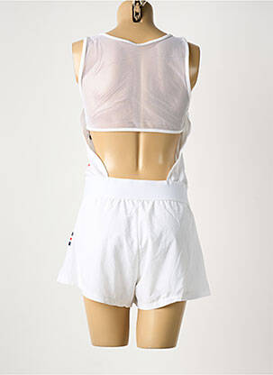 Salopetă scurtă fără mâneci fără mâneci alb LE COQ SPORTIF femeie
