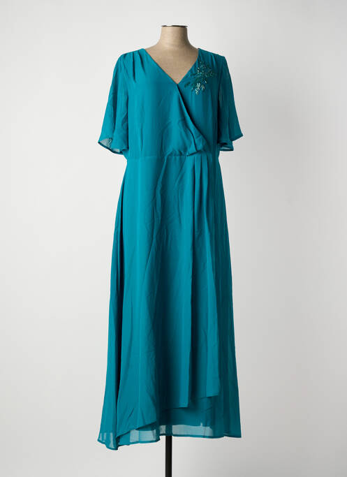 Rochie lungă mâneci scurte mâneci scurte verde SHEEGO femme