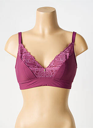 Sutien fără armatură top triunghiuri violet CHANTELLE femeie