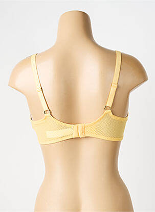 Sutien efect material satinat top sutien modelat galben CHANTELLE femeie