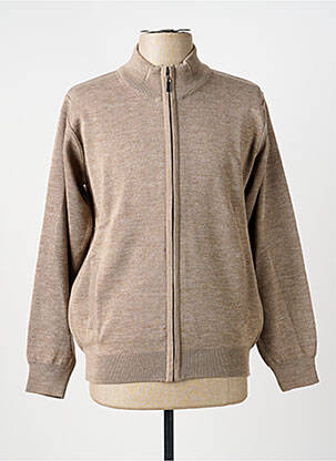 Vestă cu mâneci lungi bej TERRITOIRE D'HOMME bărbat