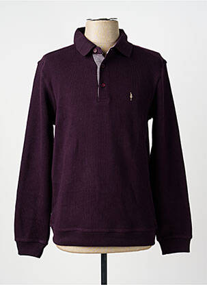 Pulover guler polo mâneci lungi violet TERRITOIRE D'HOMME bărbat