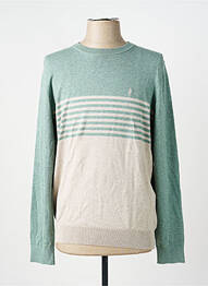 Pulover guler rotund mâneci lungi verde TERRITOIRE D'HOMME homme