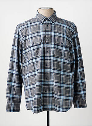 Cămașă cu mâneci lungi imprimeu scoțian gri TERRITOIRE D'HOMME bărbat