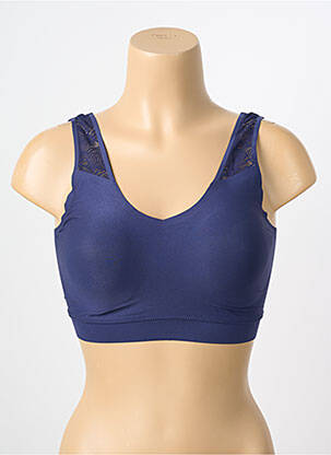 Sutien efect material satinat sutiene albastru CHANTELLE femeie