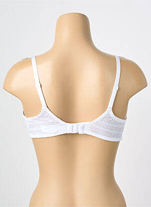 Sutien țesătură tulle sutien cupe întregi cu decolteu înalt alb CHANTELLE femeie