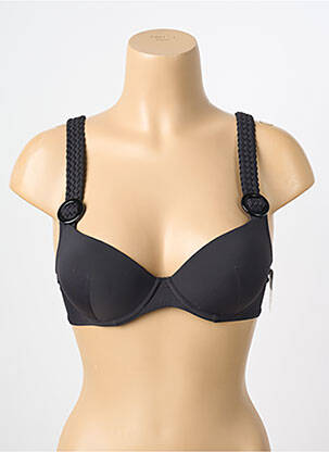 Sutien de costum de baie elasticitate top sutien push-up negru AUBADE femeie