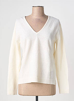 Pulover alb ARMOR LUX femeie