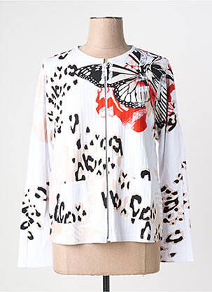 Vestă cu mâneci lungi alb FRANK WALDER femeie