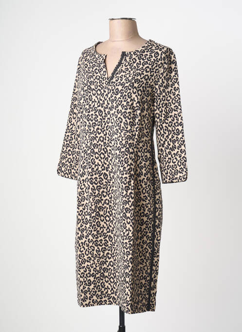 Rochie midi bej FRANK WALDER femeie