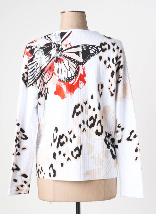 Vestă cu mâneci lungi alb FRANK WALDER femeie