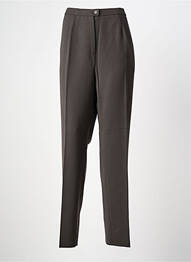 Pantalon drept talie înaltă talie înaltă maro KARTING femme