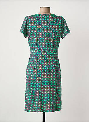 Rochie midi imprimeu floral mâneci scurte verde KING LOUIE femeie