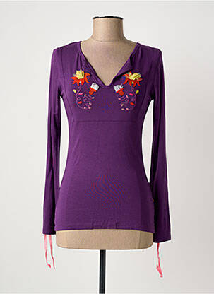 Tricou mâneci lungi mâneci lungi violet MAMATAYOE femeie
