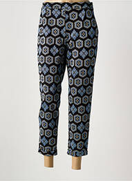 Pantalon 7/8 talie cu cleme mărime normală albastru KING LOUIE femeie