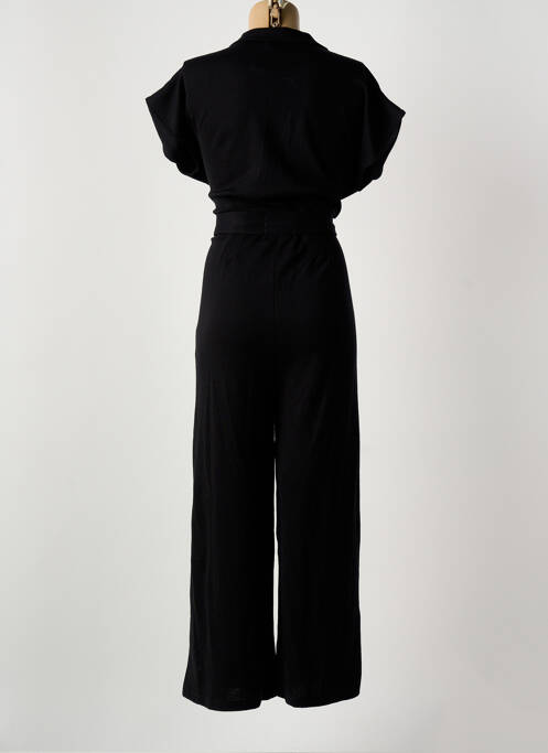 Salopetă-pantalon închidere cu nasturi pe față mâneci scurte negru KING LOUIE femme