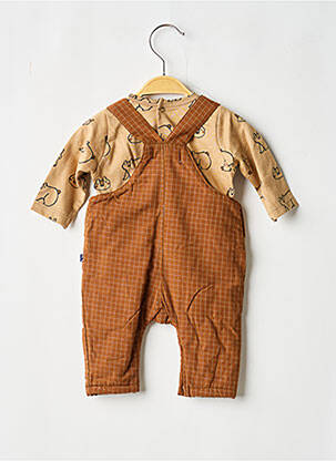 Set pantaloni croială dreaptă maro SUCRE D'ORGE băiat