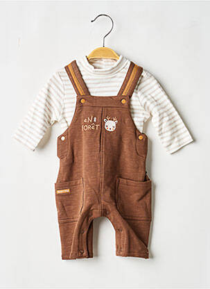 Set pantaloni croială dreaptă maro SUCRE D'ORGE băiat