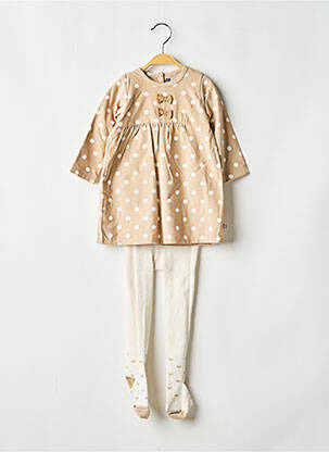 Rochie scurtă bej SUCRE D'ORGE fată