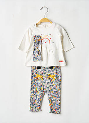 Set pantaloni alb SUCRE D'ORGE fată