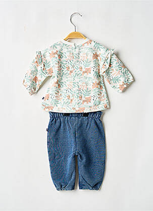 Set pantaloni strânsă la bază alb SUCRE D'ORGE fată