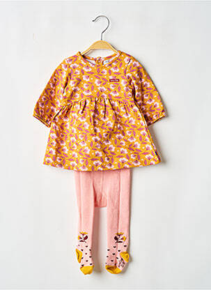 Rochie scurtă portocaliu SUCRE D'ORGE fată