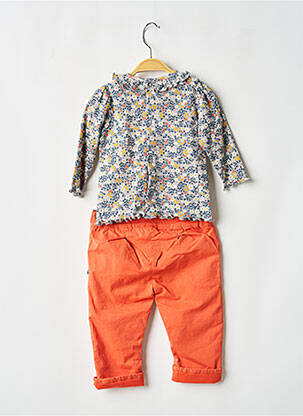 Set pantaloni tip de tricou portocalie SUCRE D'ORGE fată