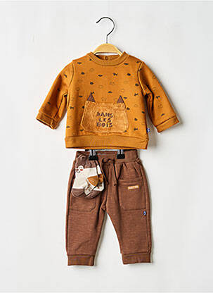 Set pantaloni maro SUCRE D'ORGE băiat