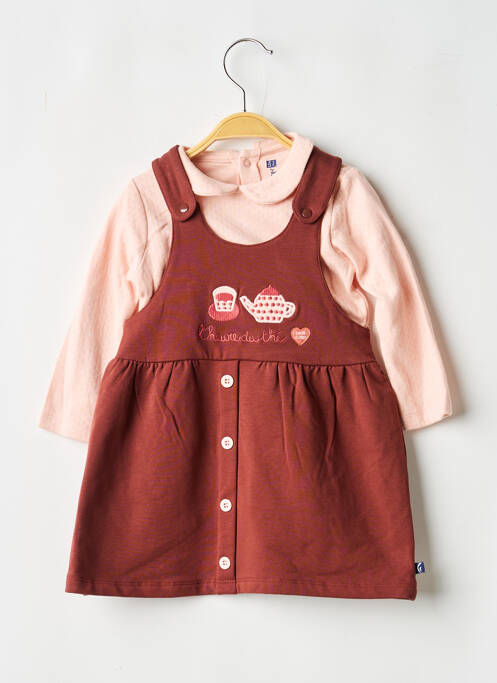 Set rochie roz SUCRE D'ORGE fată