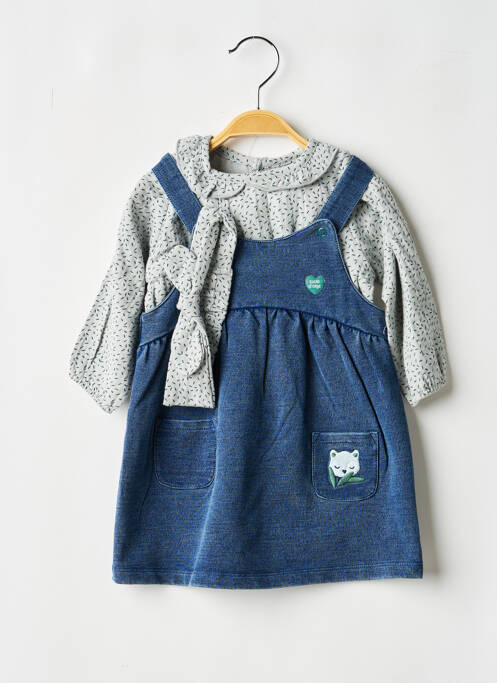 Set rochie albastru SUCRE D'ORGE fată