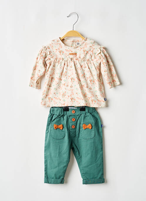 Set pantaloni bej SUCRE D'ORGE fată