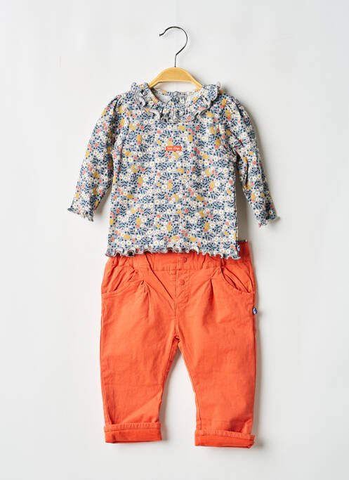 Set pantaloni portocaliu SUCRE D'ORGE fată