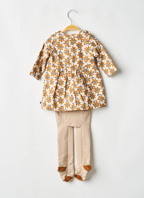 Rochie scurtă maro SUCRE D'ORGE fată