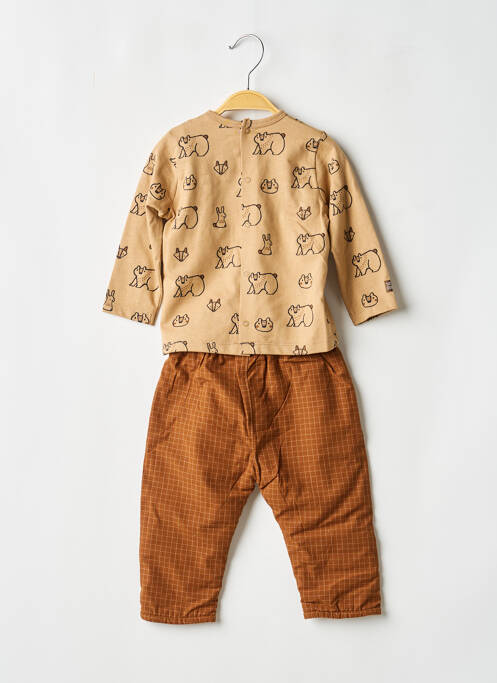 Set pantaloni maro SUCRE D'ORGE băiat