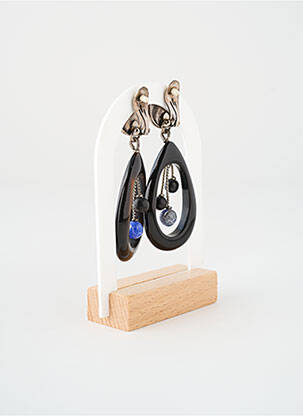 Cercei închidere cu închizătoare tip clips albastru NATURE BIJOUX femme