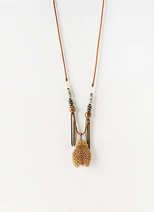 Colier ornament piatră maro NATURE BIJOUX femeie