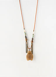 Colier ornament piatră maro NATURE BIJOUX femme